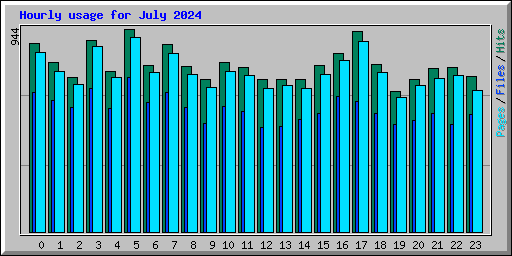 Hourly usage for July 2024